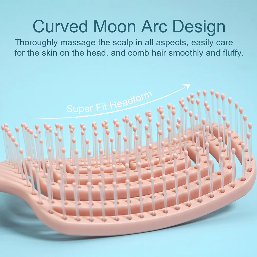 Professional Hair Brush Tangle Hair Brush Anti-static Wet Dry Curly Detangler Hairbrush Salon Hairdressing Styling Tools