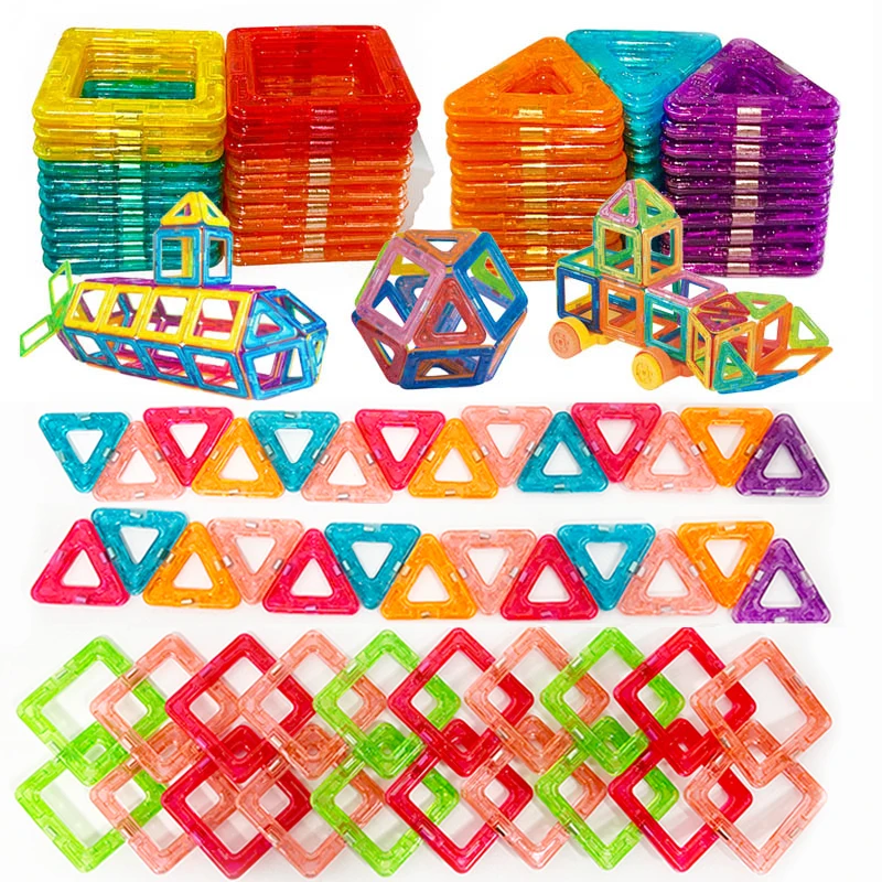 Kids Magnetic Building Blocks – STEM Set (64-184 Pcs) - Image 2