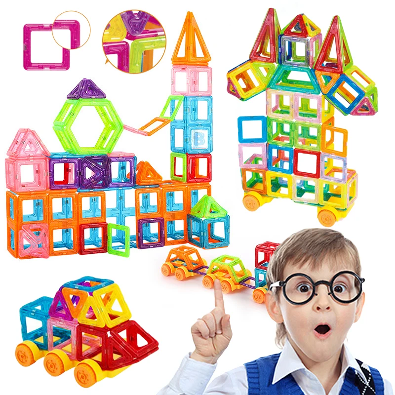 64-184Pcs Kids Magnetic Building Blocks Mini Size Magnet Toys for Boys Construction Set STEM Toy for Children Girls 64-184Pcs Kids Magnetic Building Blocks Mini Size Magnet Toys for Boys Construction Set STEM Toy for Children Girls